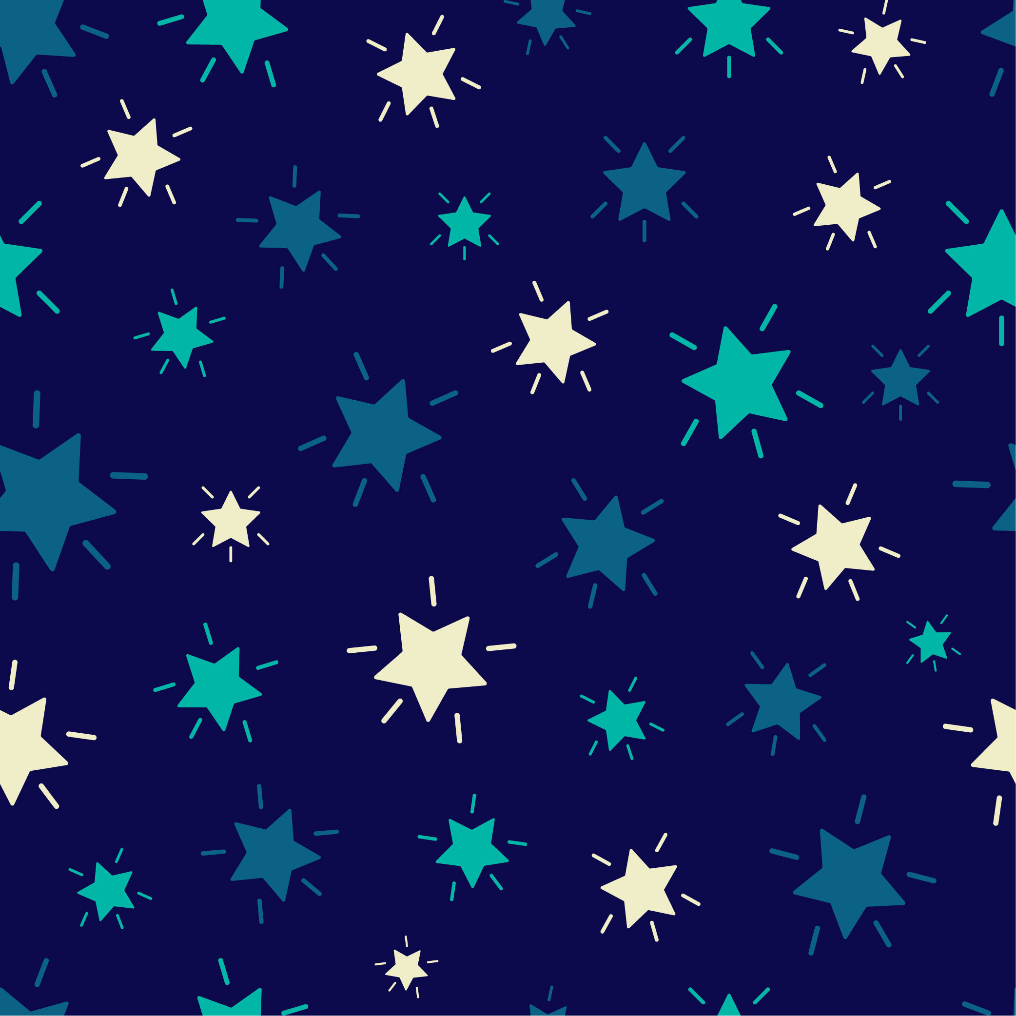 Shining Stars Seamless Repeating Pattern Colorful Background