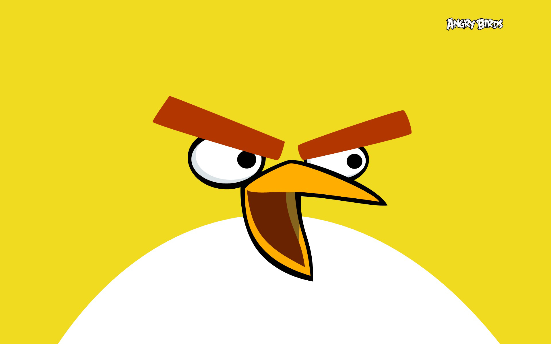 Angry Birds Yellow Wallpaper Stock Photos