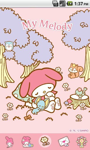 My Melody Sleeping Theme App Android