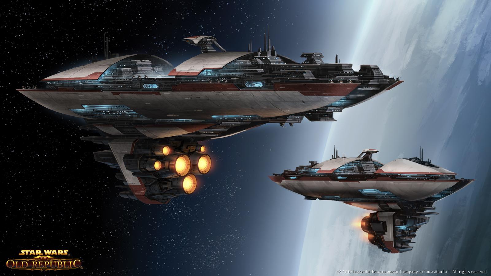 Star Wars The Old Republic Ships Concept Art Lucasfilm