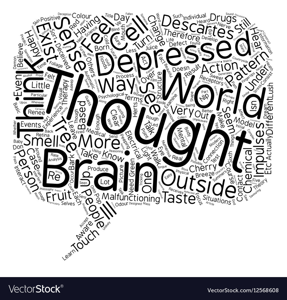 Philosophy And Mental Illness Text Background Vector Image