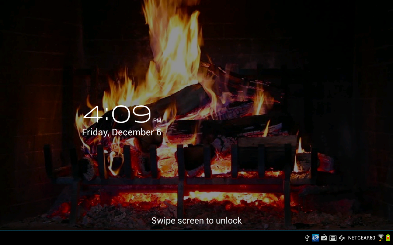 Fireplace For A Live Wallpaper On Your Home Screen Virtual