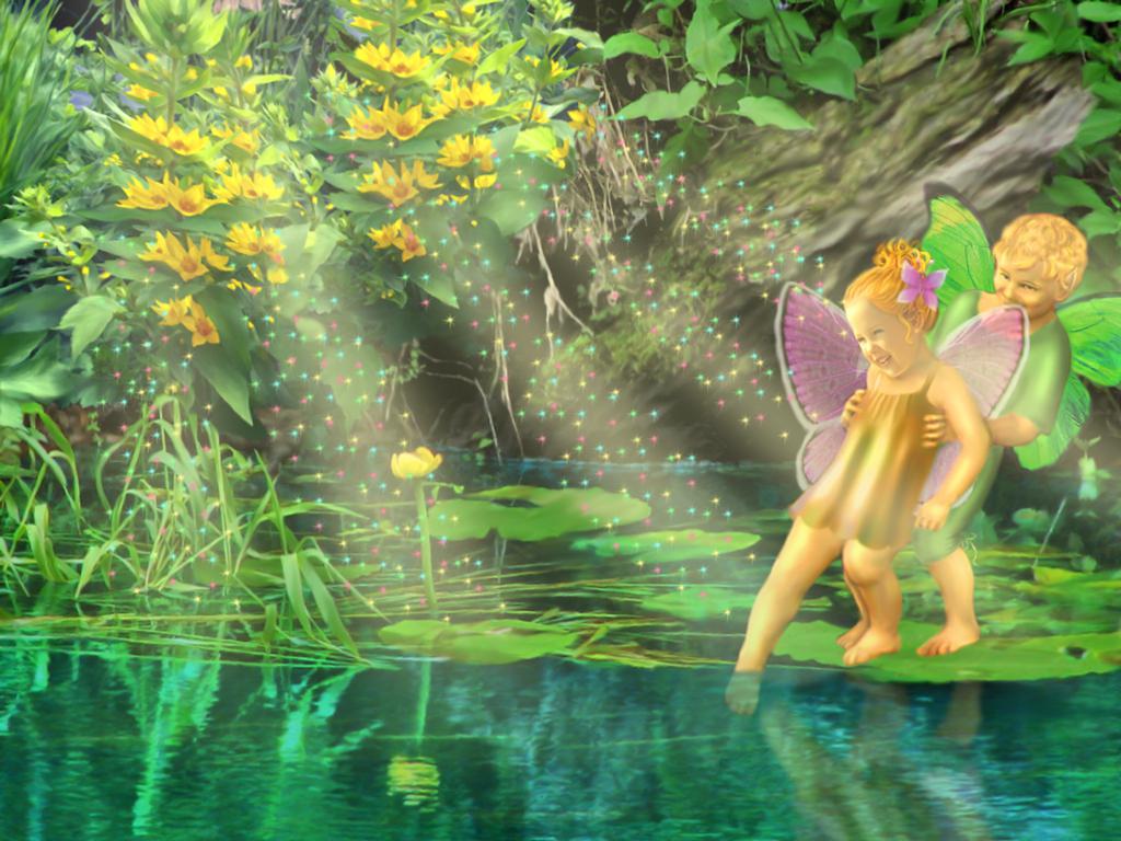 Fairies In The Spring Wallpaper HD