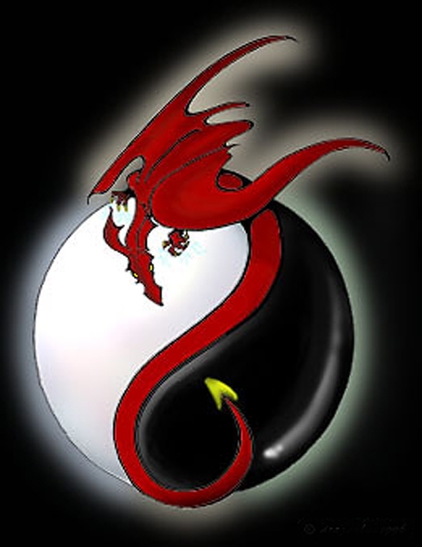 Yin Yang Dragon Wallpaper Dragon yin yang