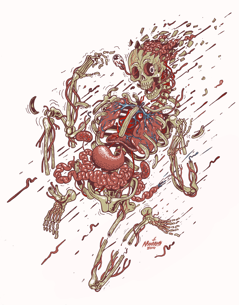 Human Explosion by Nychos available now from Edition Fifty 1000x1279