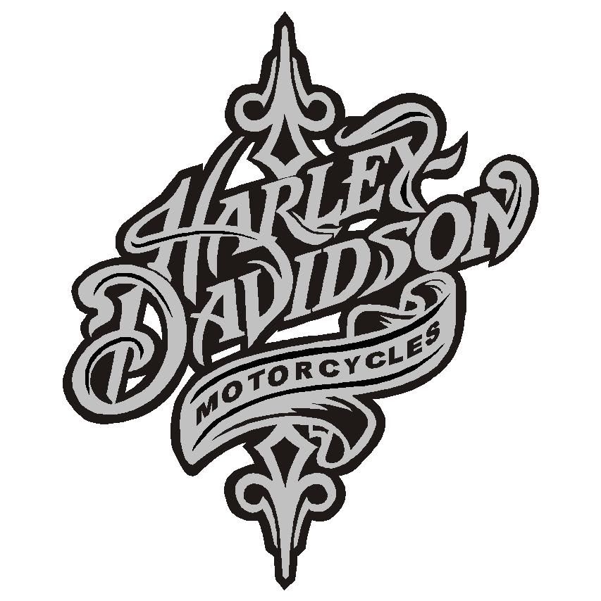Harley Davidson Logo Black And White Wallpaper