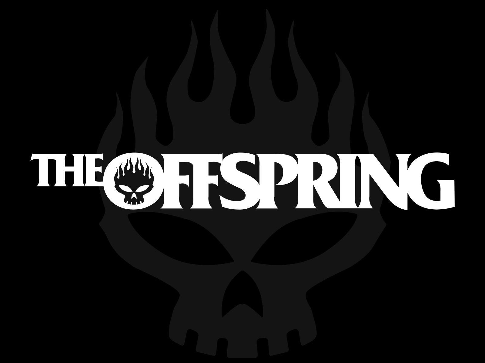 Wallpaper The Offspring Name Symbol Skull