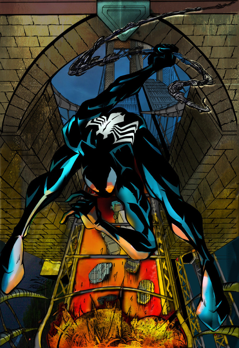Symbiote Spiderman By Manderlewis