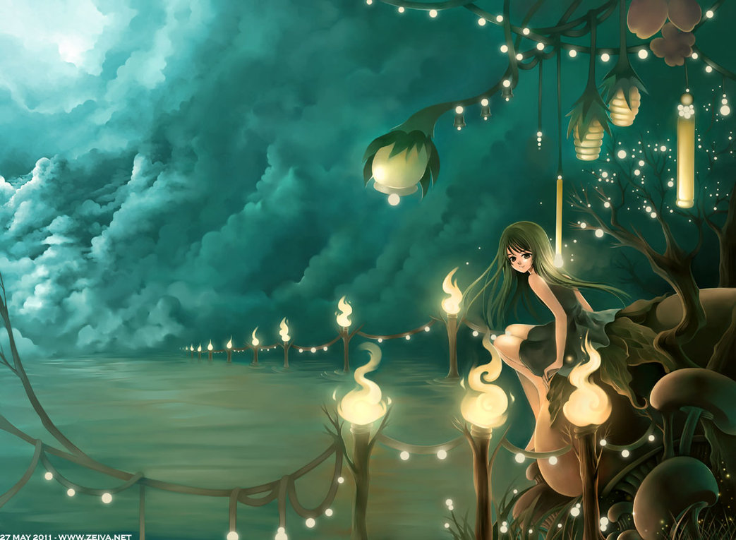 Anime, Original, Butterfly, Girl, Underwater, HD wallpaper | Peakpx