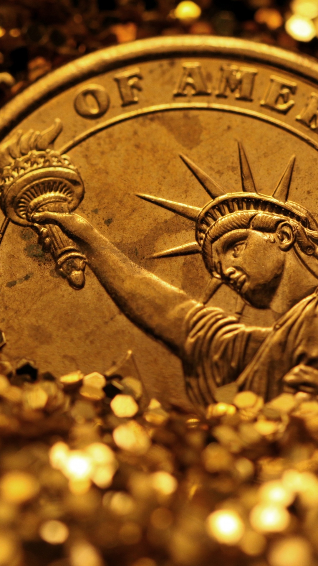 Gold Coin Luxury Wallpaper For Samsung Galaxy S4 Fondos