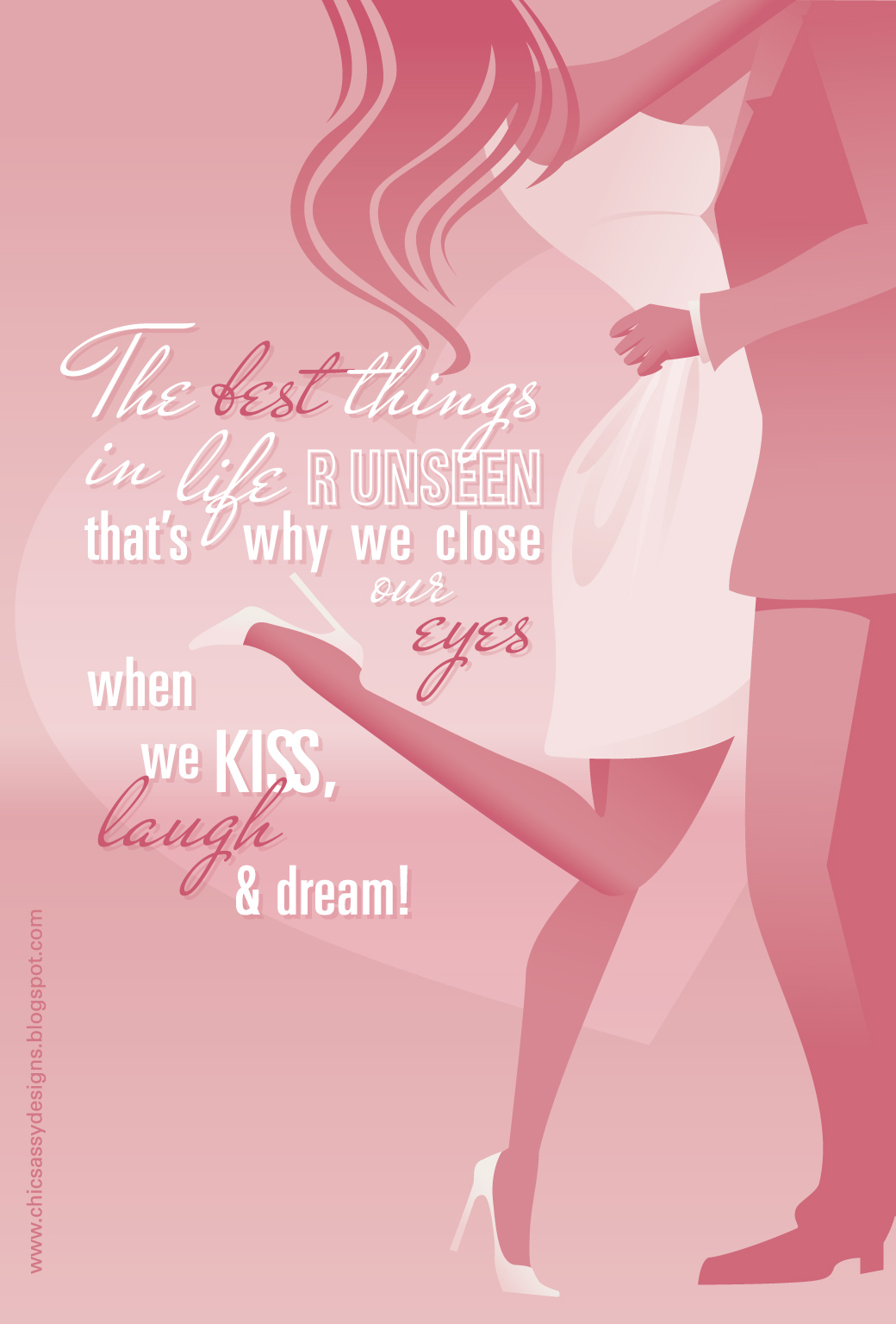 Valentine Chic Sassy iPhone Wallpaper Pink Quote
