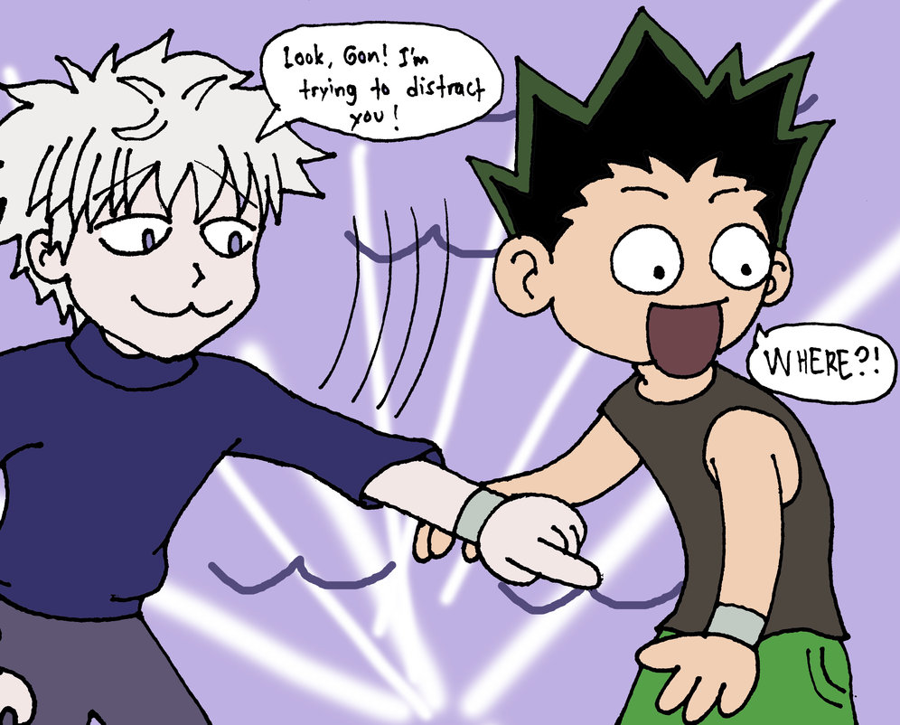 Gon And Killua Wrestling S Dirty Trick By
