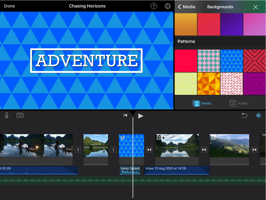 Add And Edit Background In Imovie On iPad Apple Support