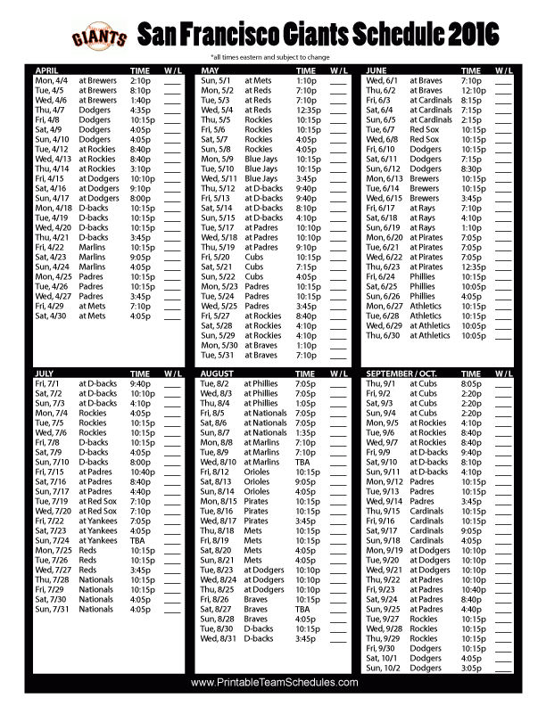 Sf Giants Schedule Printable Calendar Image  Schedule printable, Calendar, Giants  schedule