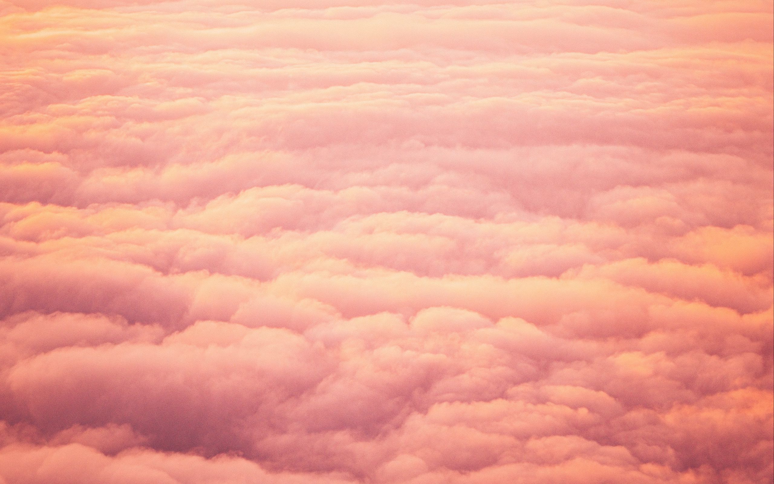 Wallpaper Clouds Beautiful Sky Sunset Pink