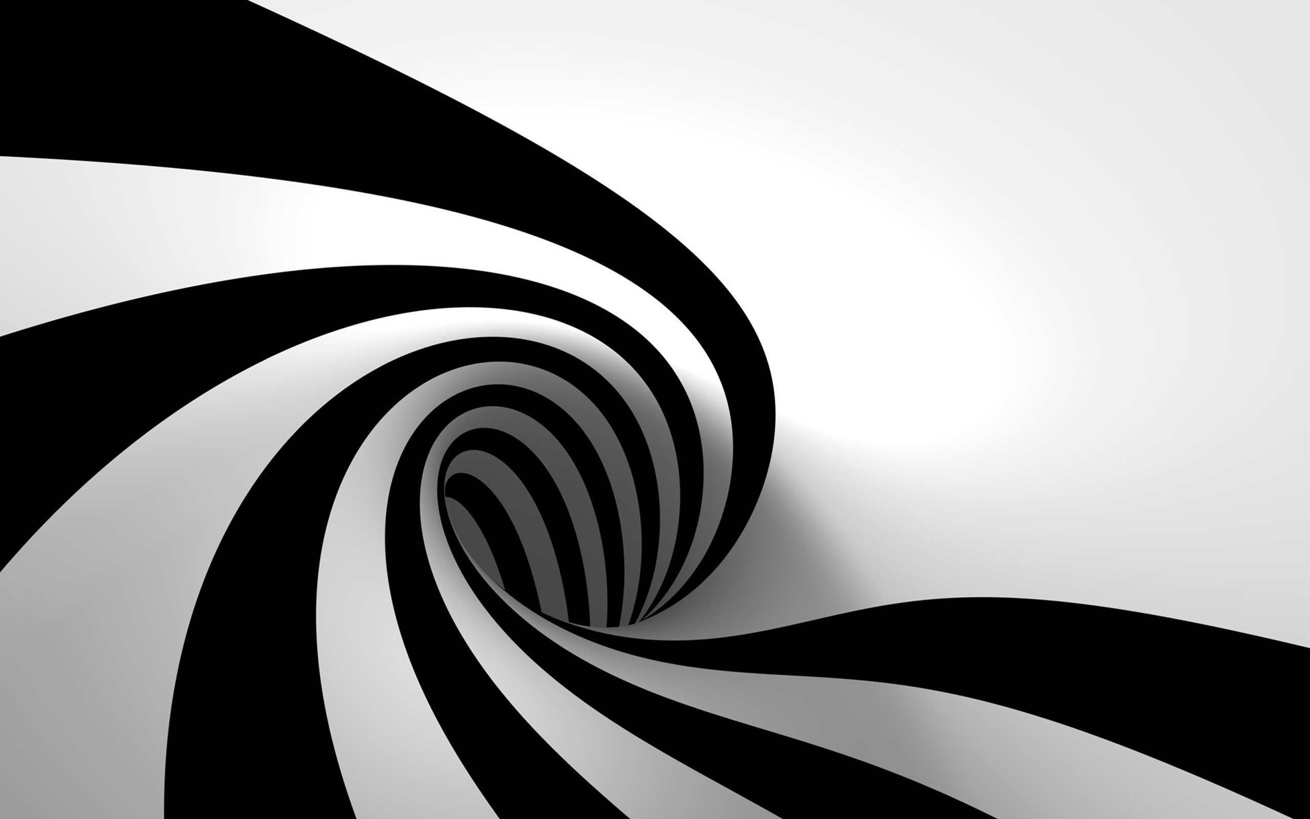Black And White Whirlpool Desktop Wallpaper HD