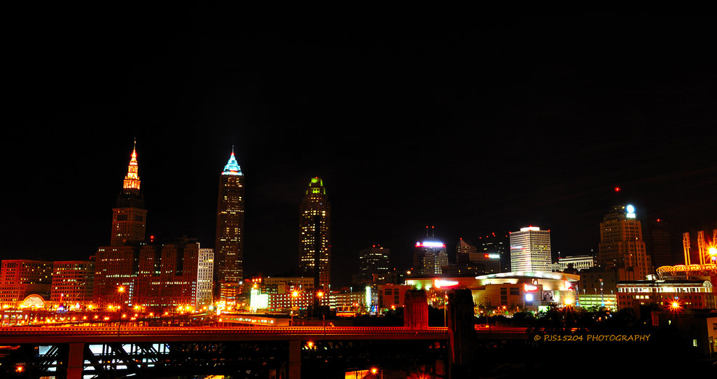 Cleveland Ohio Skyline Iv By Pjs15204