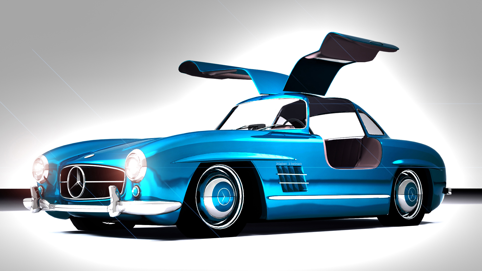 Mercedes 300 SL Full HD Wallpaper and Background