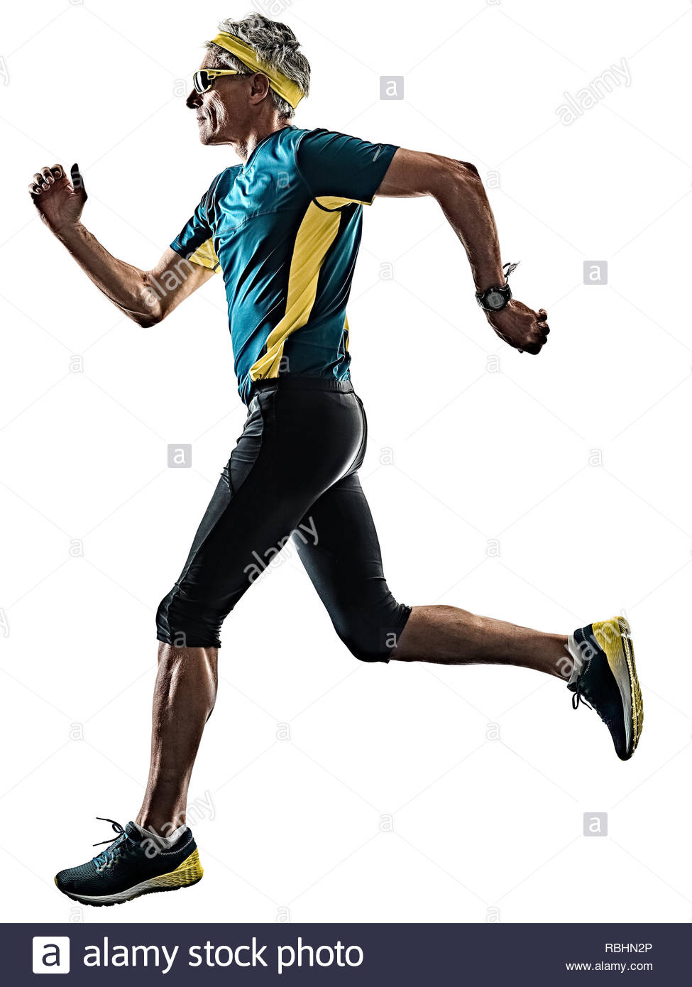 Free download one caucasian senior man running runner jogger jogging in ...