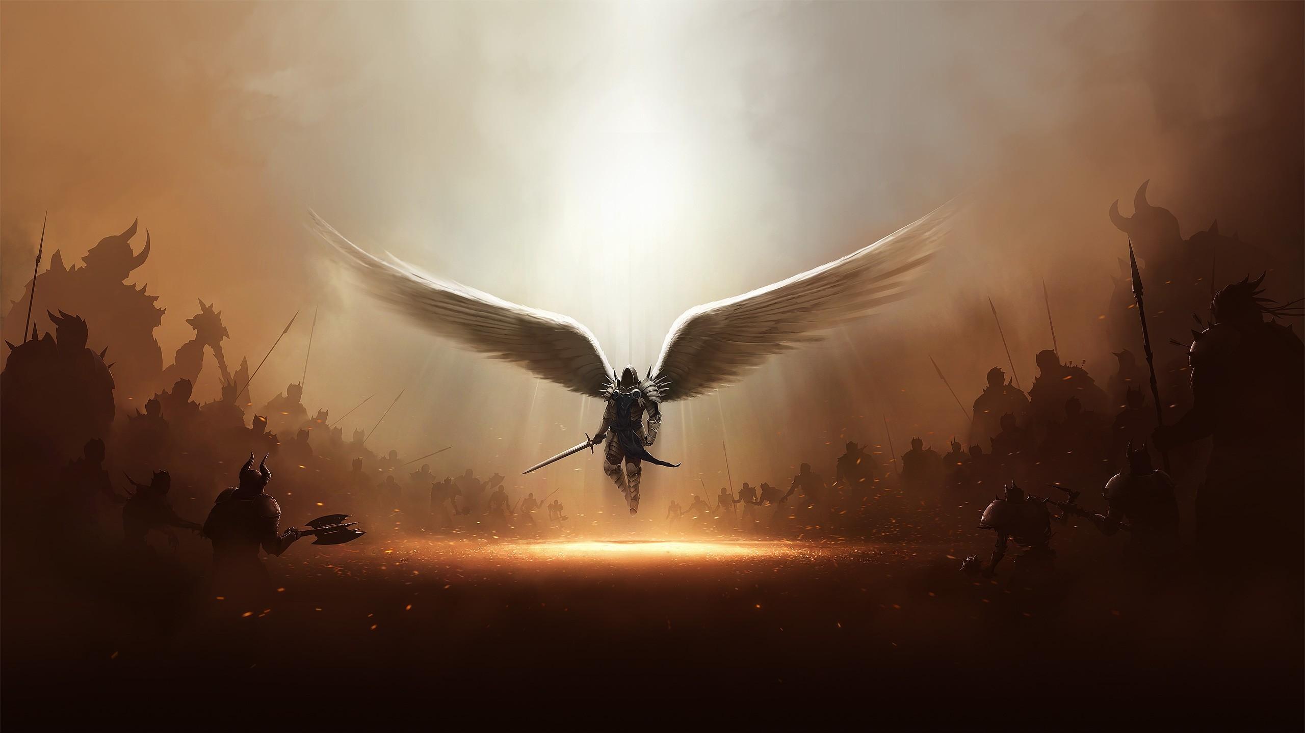 Diablo Tyrael Archangel Of Justice Wallpaper HD Games