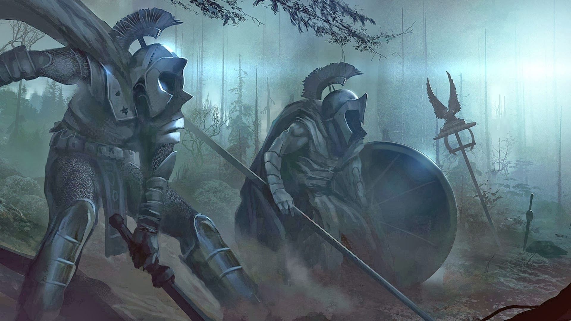 Spartan Warriors Wallpaper HD Soldier Armor Shield Weapon Fantasy