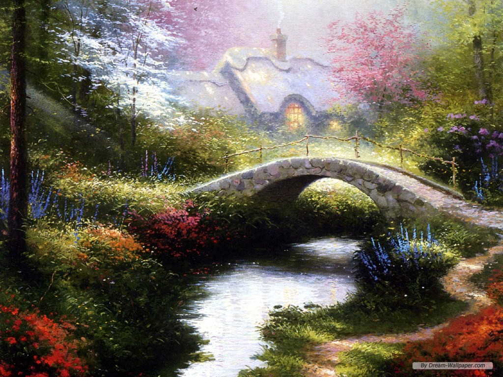 Nature Wallpaper Thomas Kinkade