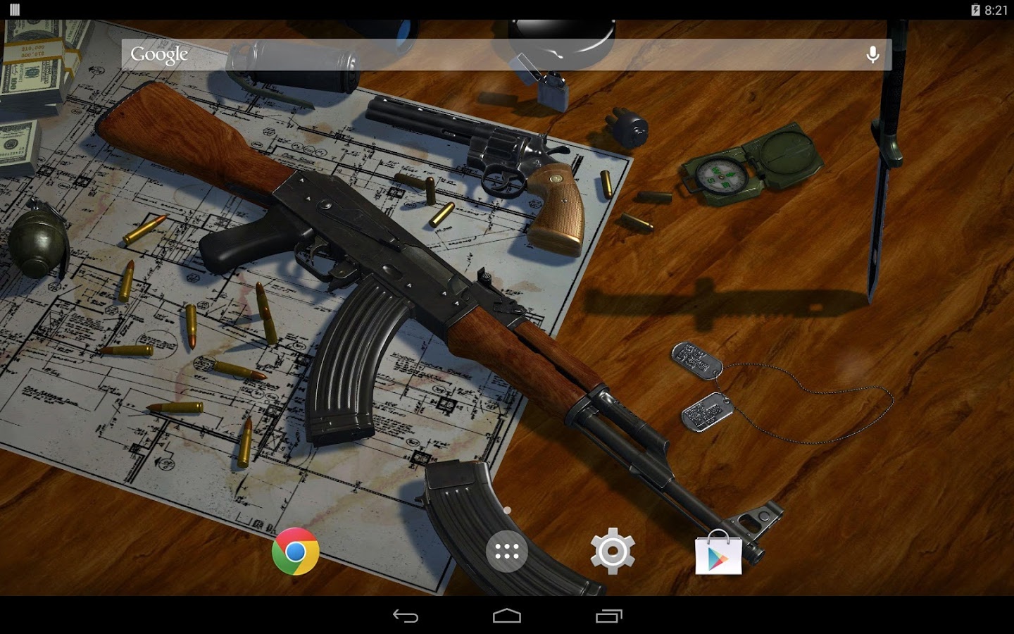 3d Guns Live Wallpaper Android Apps On Google Play
