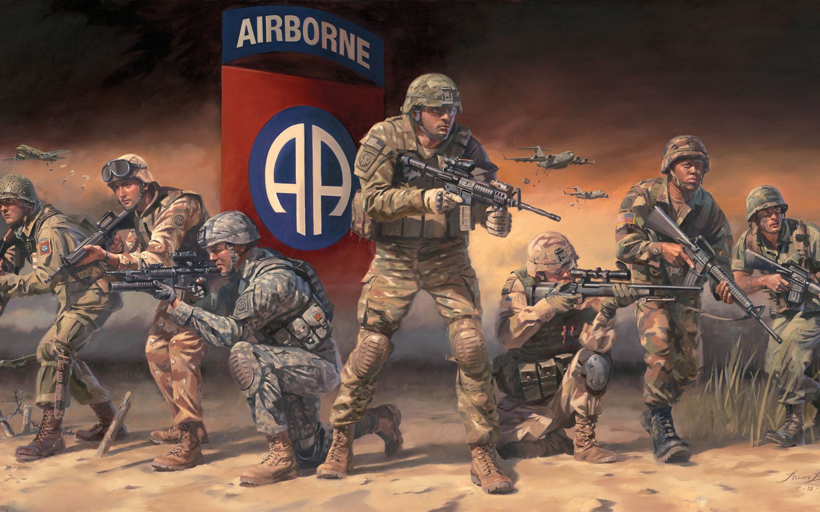 Airborne Wallpaper Top Background