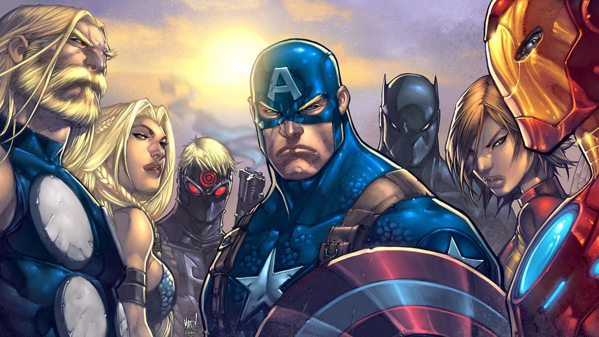 Ics Thor Captain America Marvel Ultimates Avengers Wallpaper