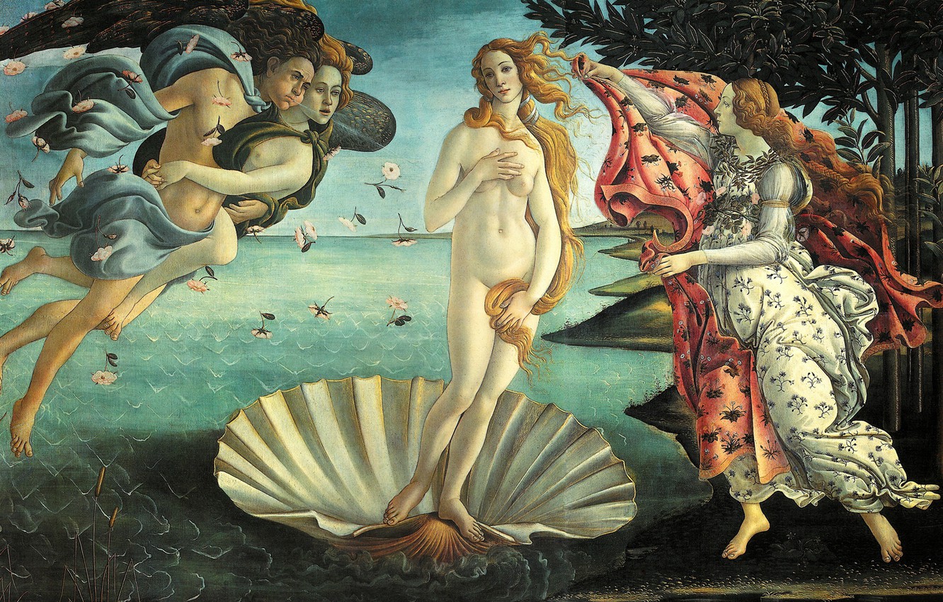 Wallpaper Picture The Birth Of Venus Mythology Sandro