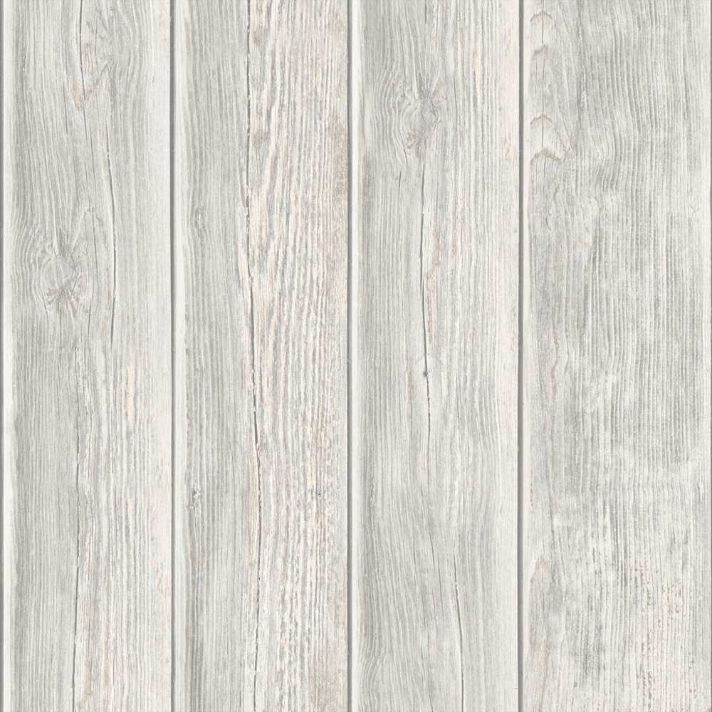 Wood Panel Faux Effect Wooden Beam Realistic Mural Wallpaper J86817
