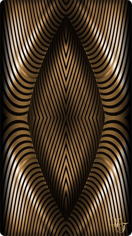 Abstract Gold And Black Wallpaper