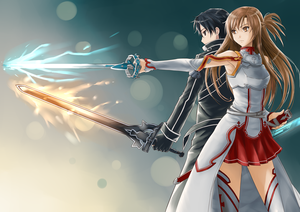 Sword Art Online Kirito And Asun HD Wallpaper Background Image