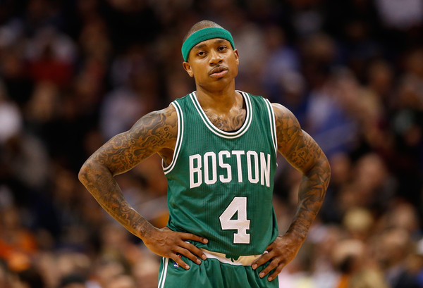 Isaiah Thomas Of The Boston Celtics Stands On