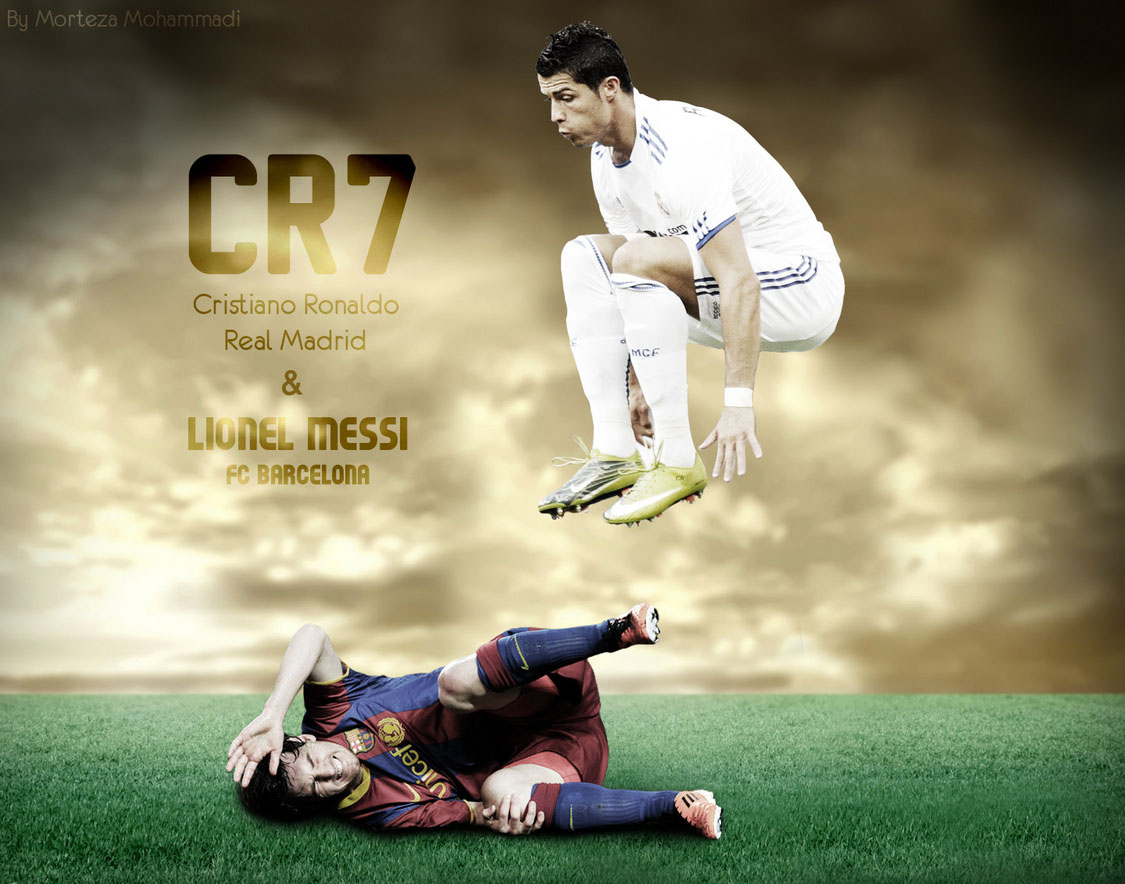 Ronaldo Cr7 Vs Messi Wallpaper Football HD
