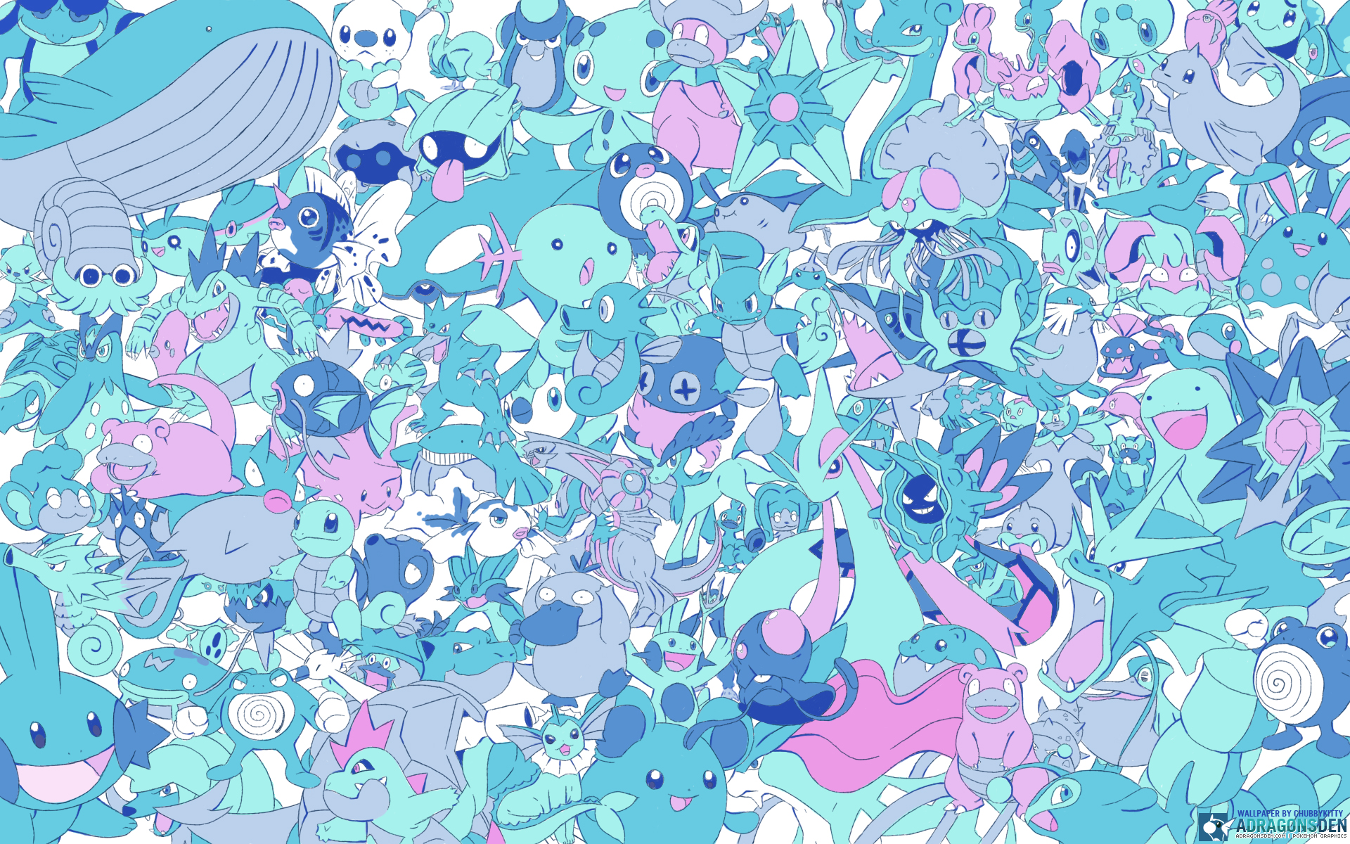 Pok Mon Wallpaper Every Water Pokemon Minitokyo