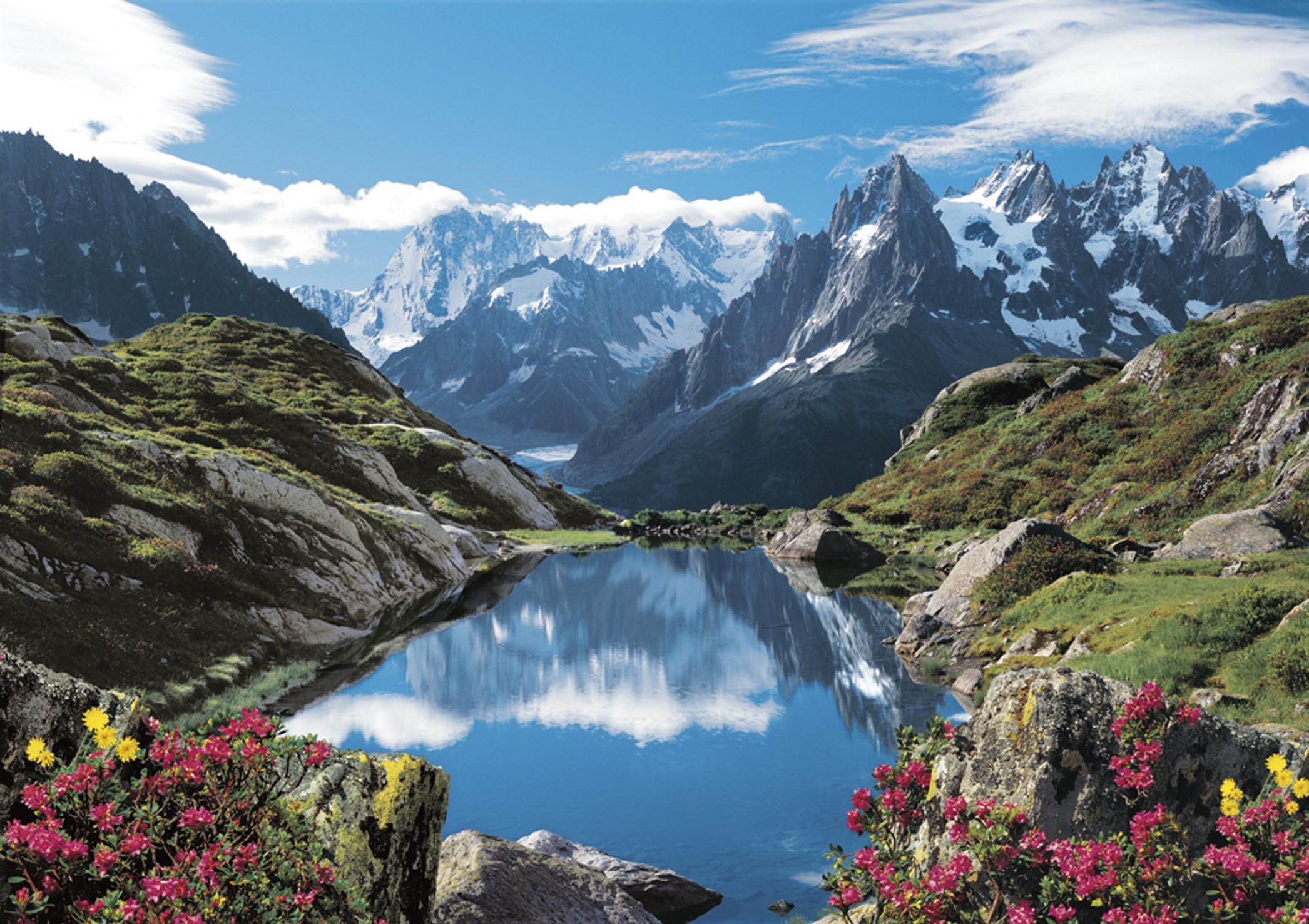 Mountain Lake In Chamonix France Wallpaper And Image