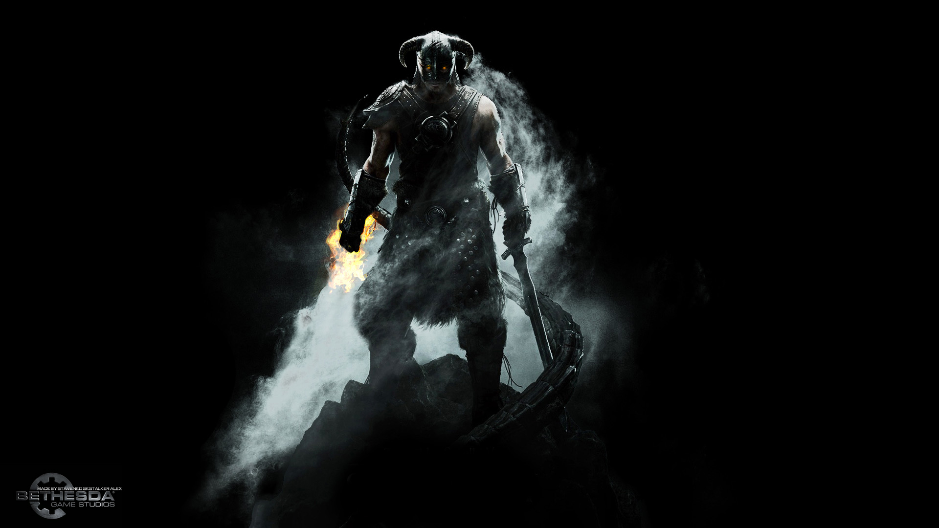 Tes V Skyrim Dragonborn Wallpaper Version Ii By Skstalker