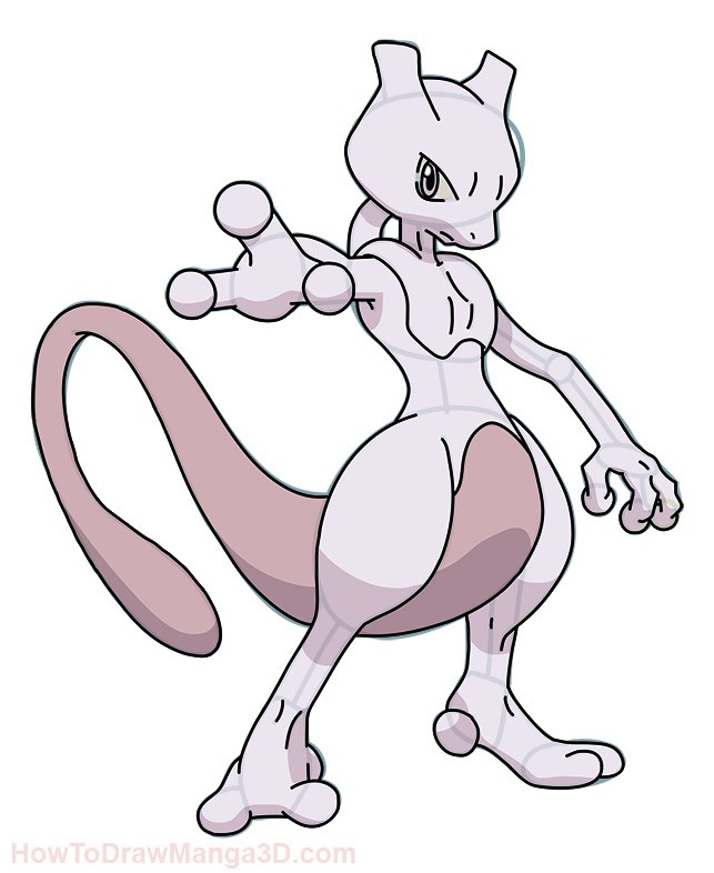 Draw Legendary Pokemon Mewtwo Pc Android iPhone And iPad Wallpaper