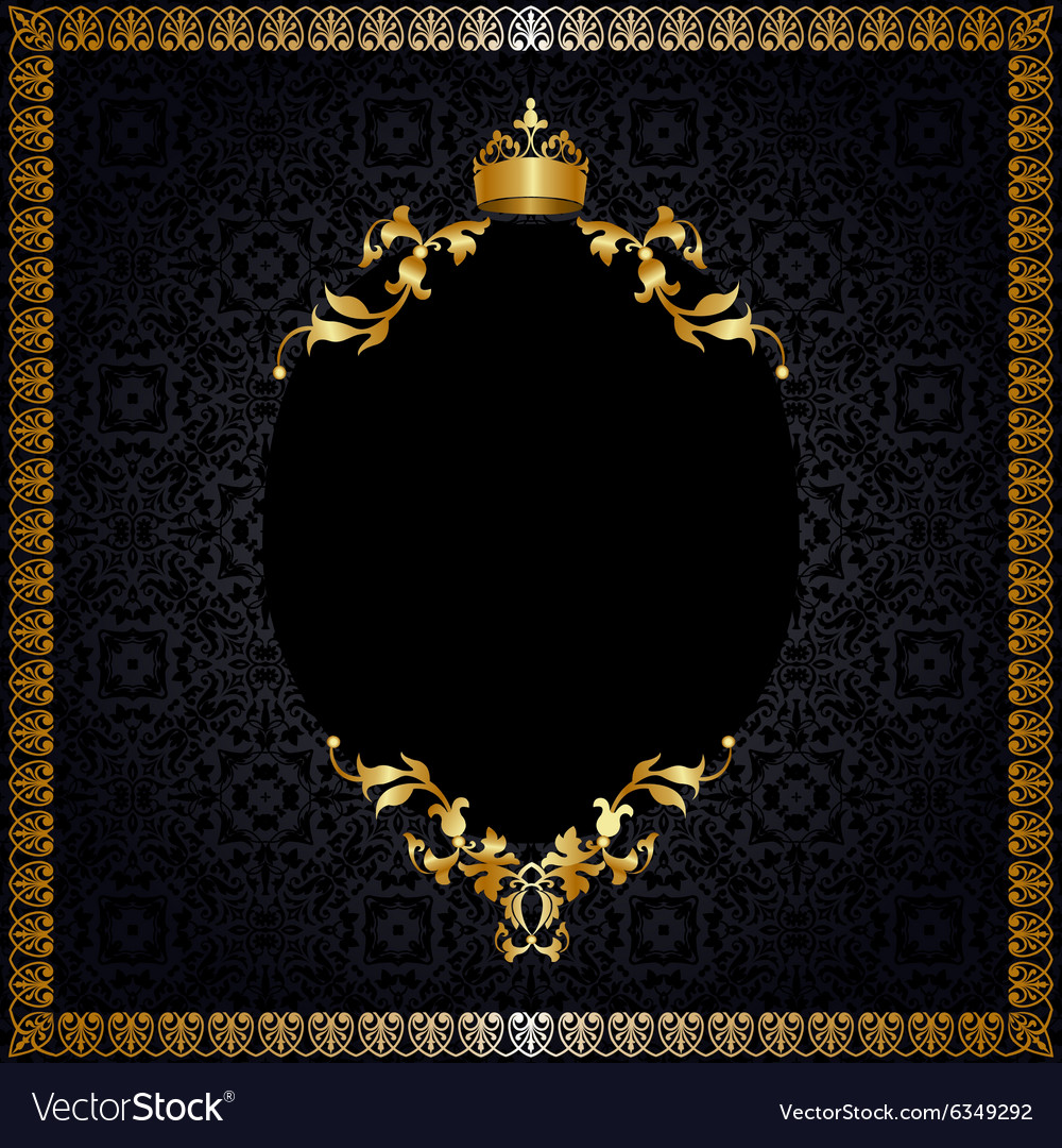 Royal Background With Frame Royalty Vector Image
