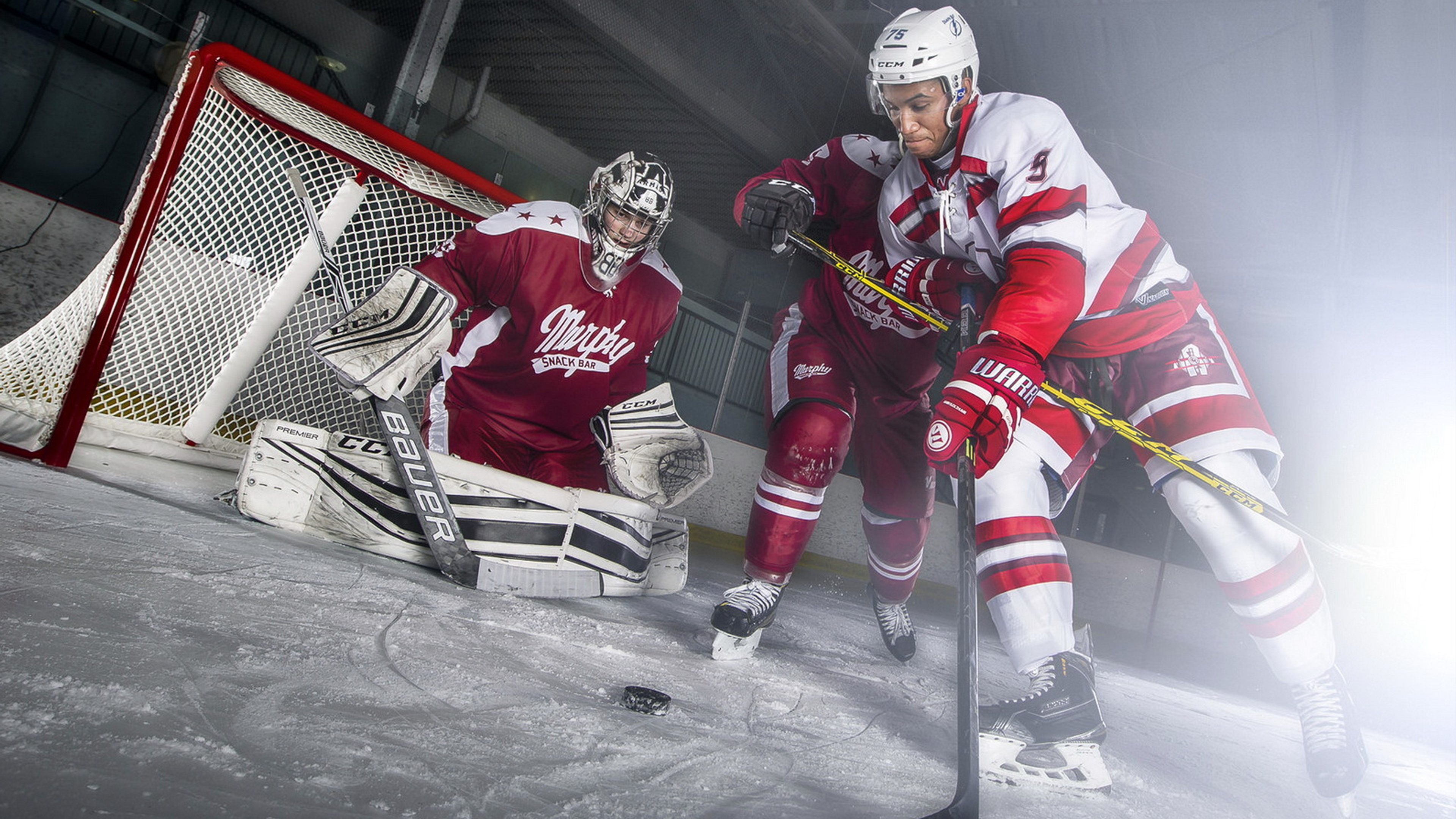 Hockey Player Playing 4k HD Wallpaper Image