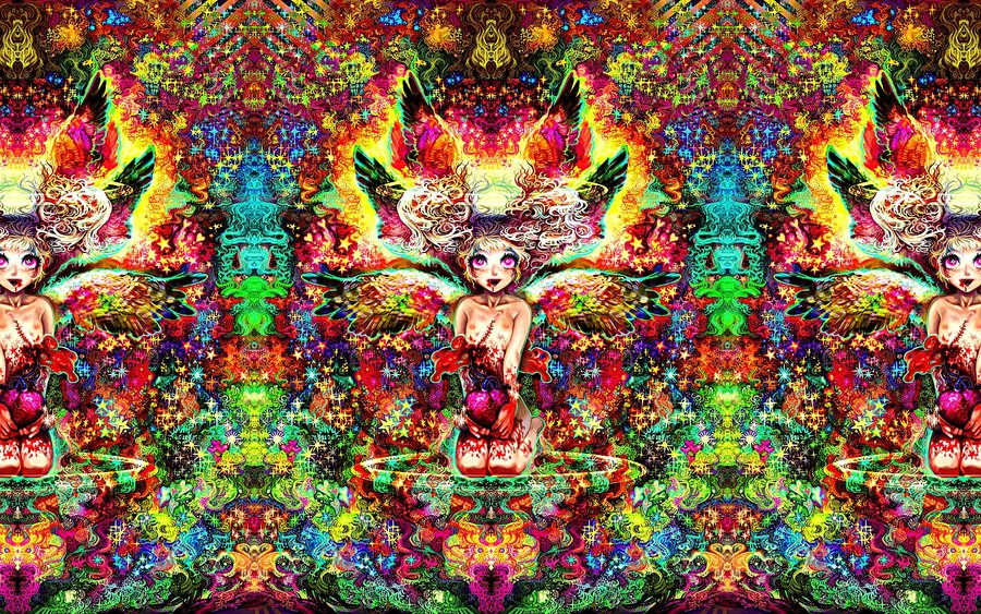 Shroom Trip Wallpaper Psychedelic By