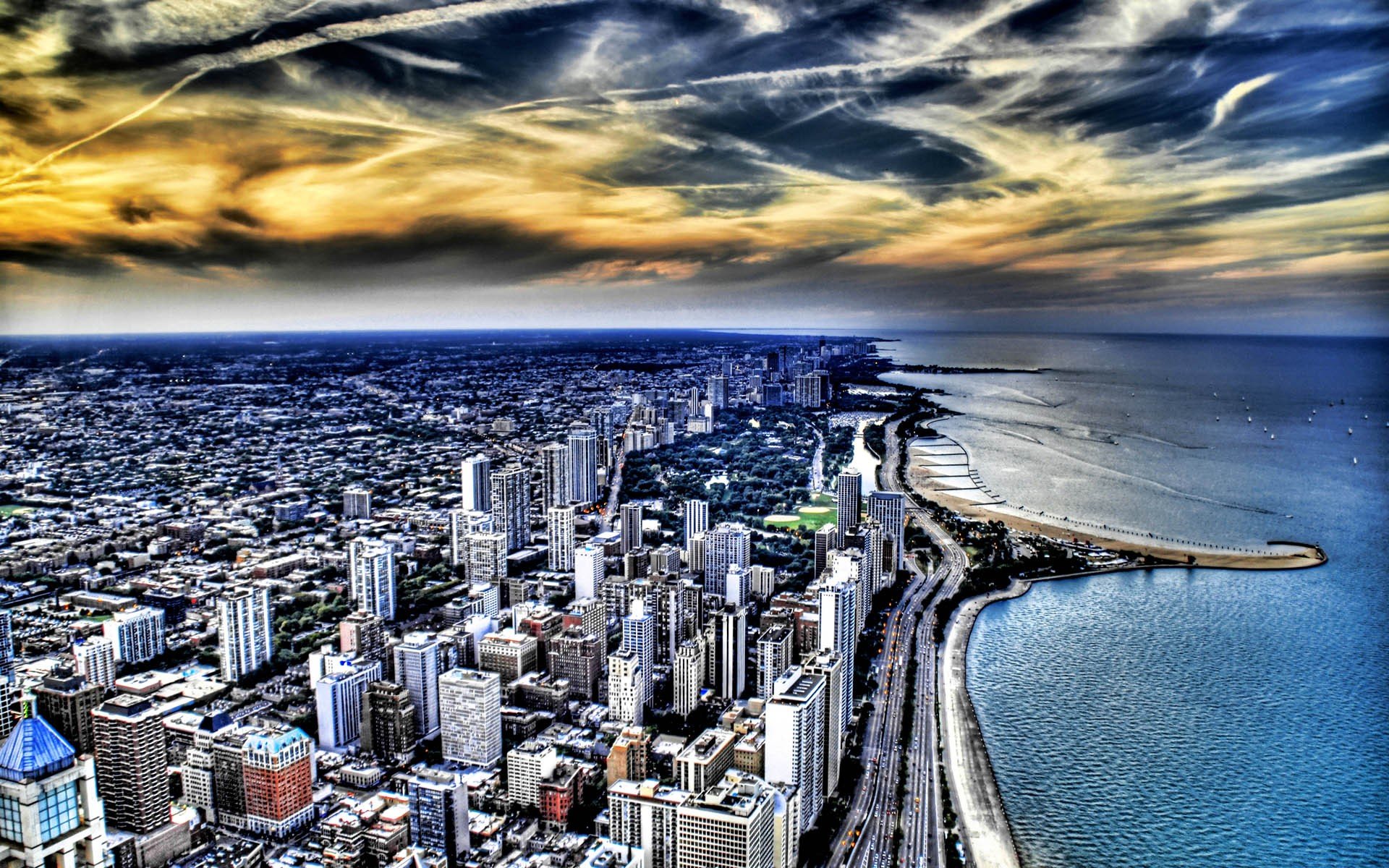  Lake Michigan HDR photography Great Lakes beaches wallpaper background