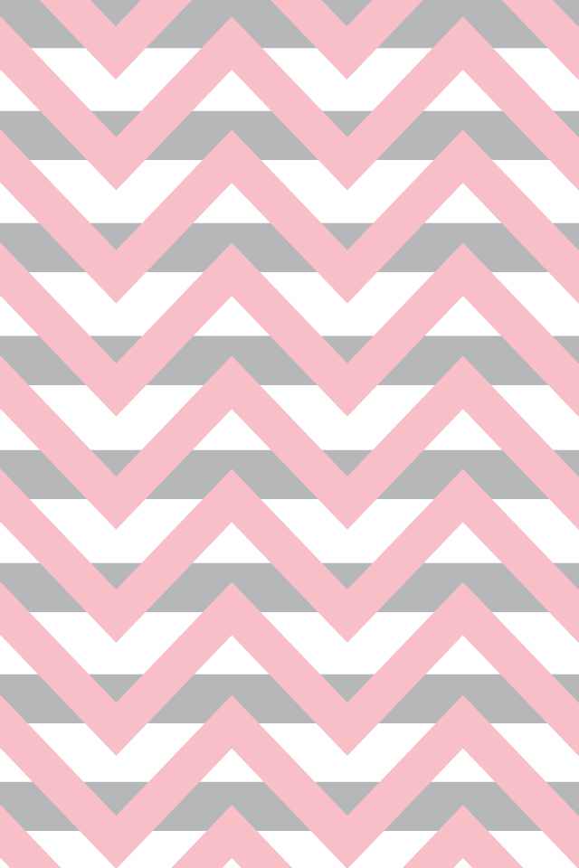 Gray And Pink Chevron Background