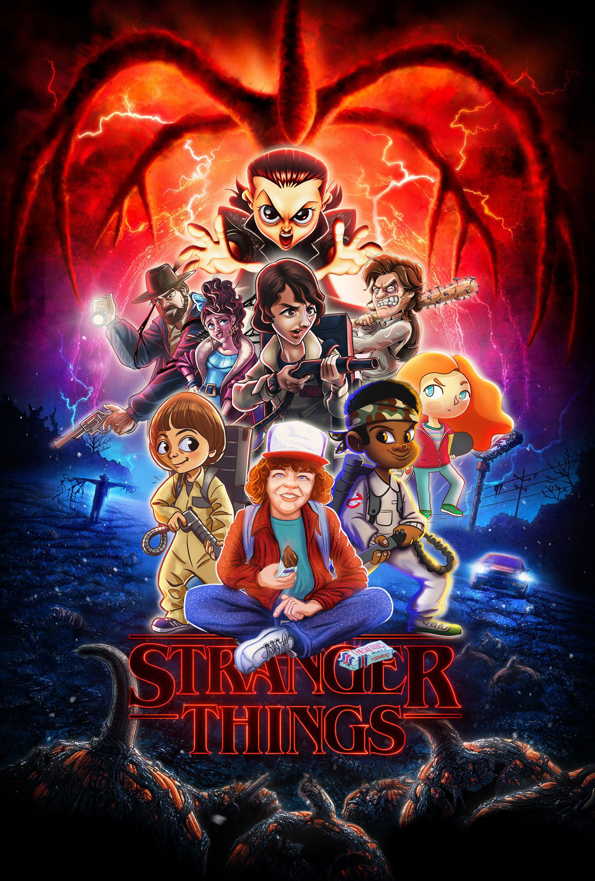 Stranger Things Day Night iPhone Wallpapers  Wallpaper Cave