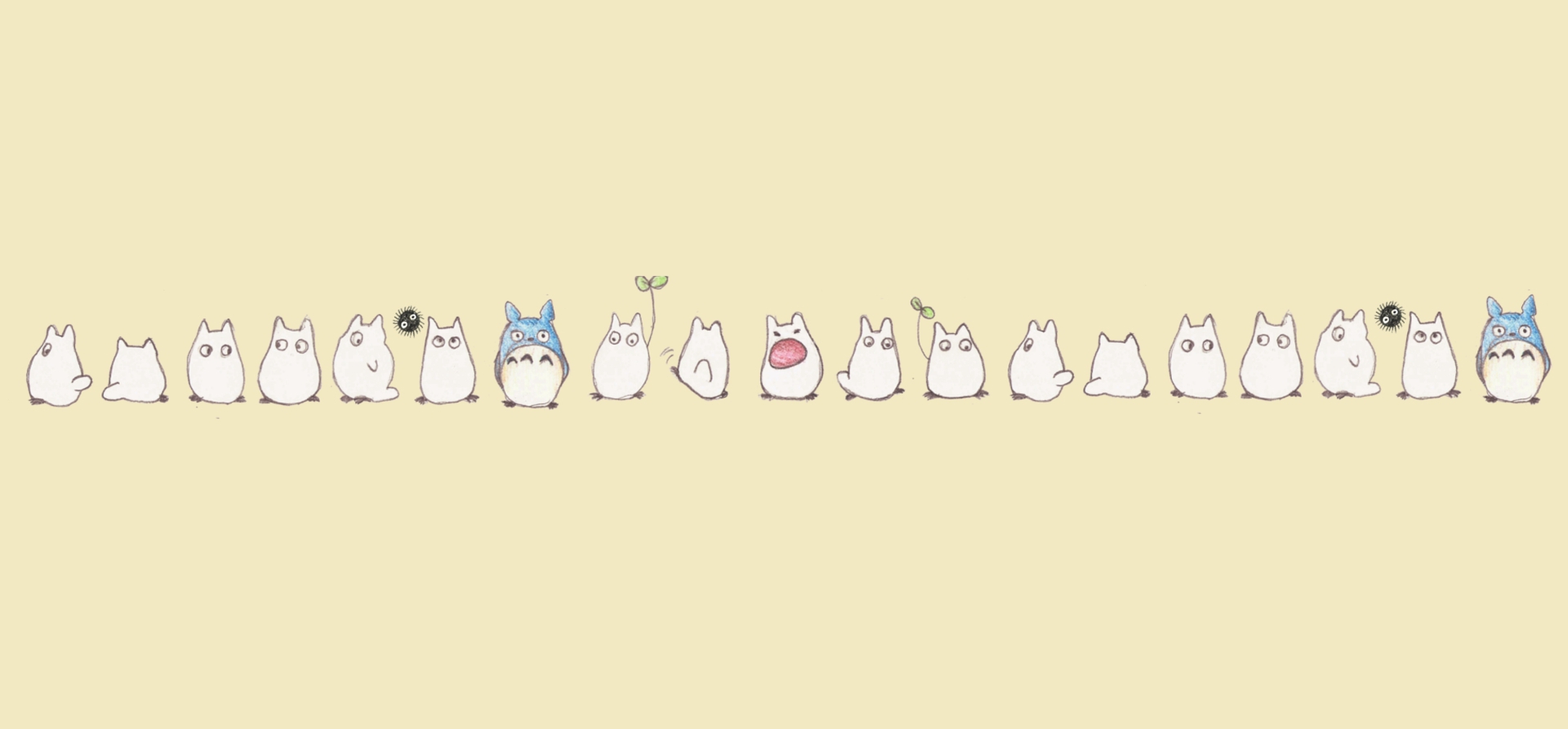Kawaii Totoro Desktop Wallpaper Cute