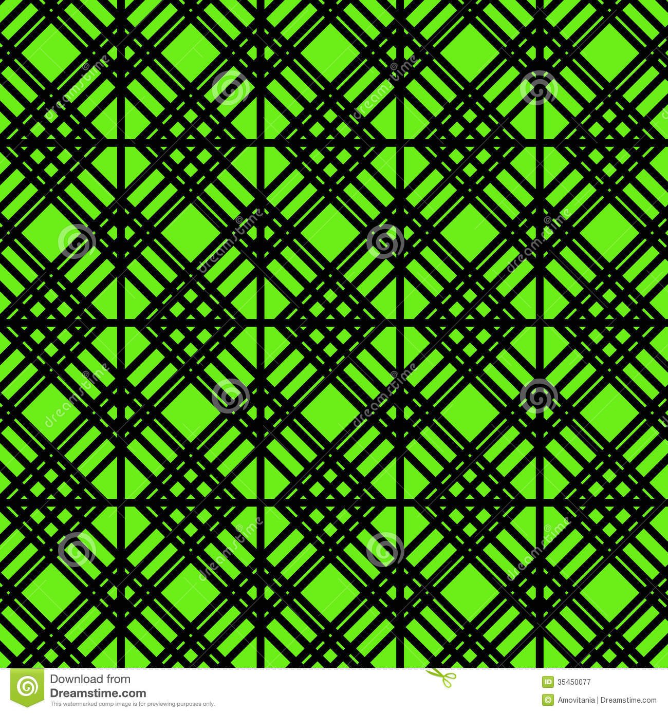 Contour Geometric Pattern On Green Background Royalty Free Stock