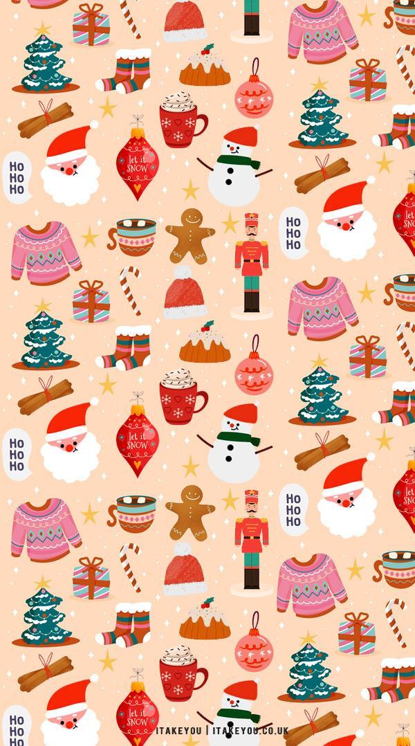 🔥 Download Preppy Christmas Wallpaper Ideas Pink Sweater Pudding by ...