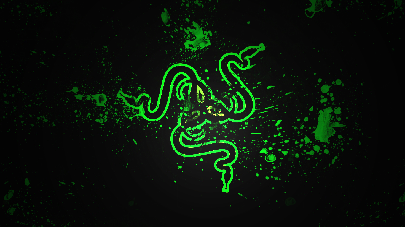 own but i made this razer background for mah laptop 1366x768