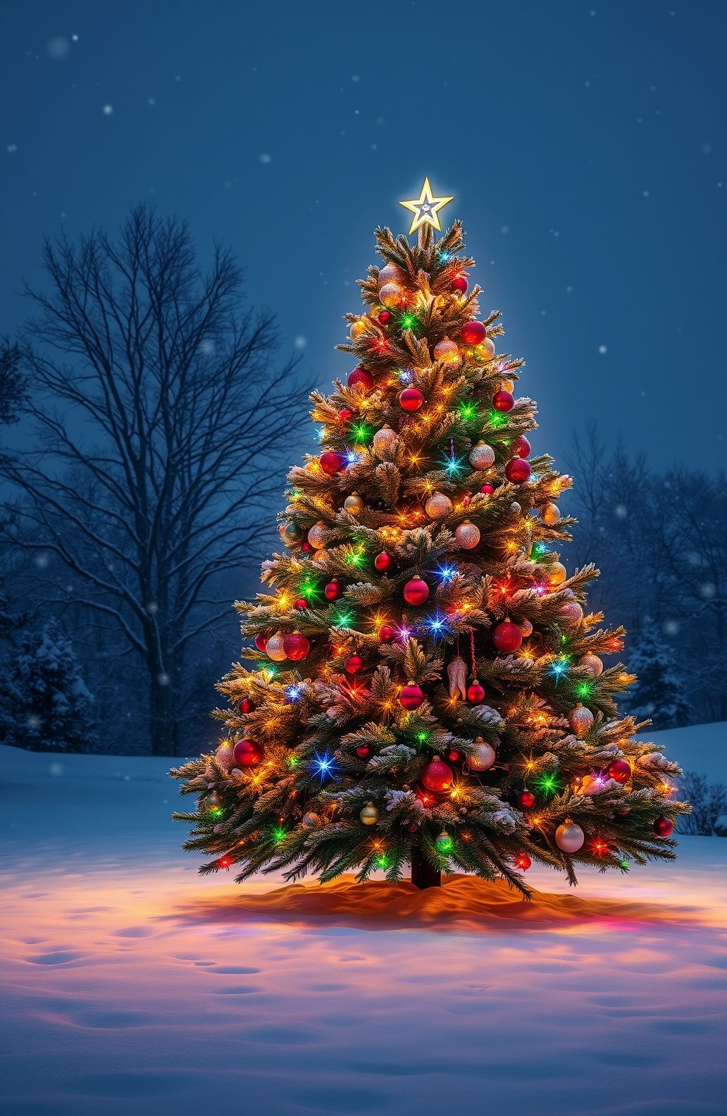 Blinking Christmas Lights Wallpaper